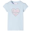 Camiseta infantil azul claro 116