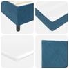 vidaXL Cama tipo Box Spring Azul oscuro 200 x 200 cm Terciopelo