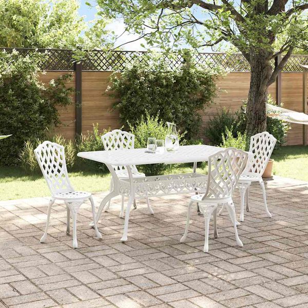 vidaXL Conjunto de Comedor de Jard&iacute;n 5 pcs Aluminio