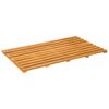 vidaXL Alfombrilla de ba&ntilde;o Liso Marr&oacute;n 100 x 53 cm Madera