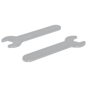 vidaXL Llave 2 pcs Plateado 10 mm Hierro