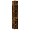 vidaXL Armario estrecho madera ingenier&iacute;a roble ahumado 30x42,5x225 cm