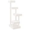 vidaXL &Aacute;rbol para gatos madera maciza de pino blanco 45,5x49x103 cm