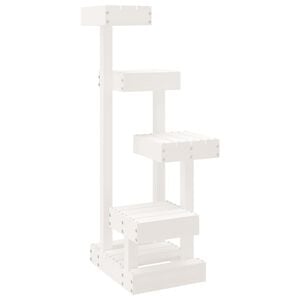 vidaXL &Aacute;rbol para gatos madera maciza de pino blanco 45,5x49x103 cm