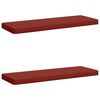 vidaXL Cojines para banco de 2 piezas VUGHT 2 uds. 100% Poli&eacute;ster Rojo