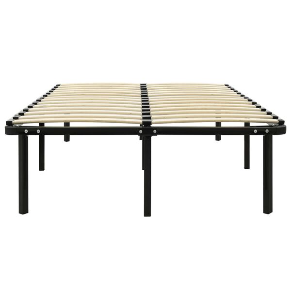 vidaXL Estructura de cama sin colchón metal negro 120x200 cm