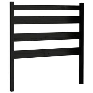 vidaXL Cabecero de cama madera maciza de pino negro 96x4x100 cm