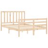 vidaXL Estructura de cama sin colchón madera de pino maciza 120x200 cm