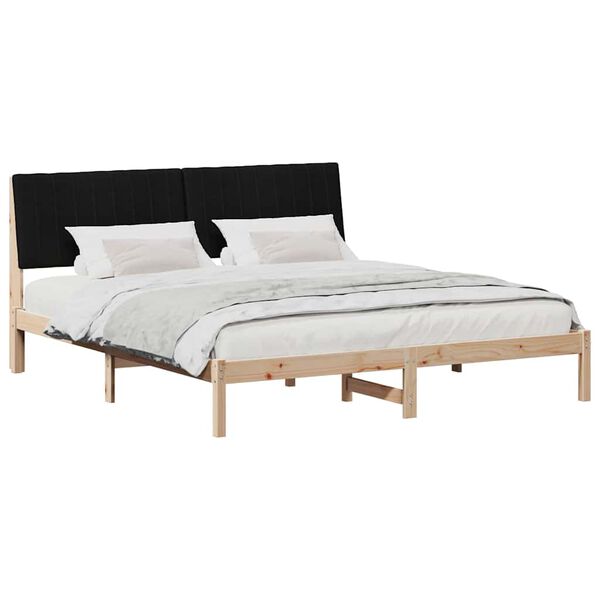 vidaXL Estructura de cama Marr&oacute;n 180 x 200 cm Madera de pino macizo