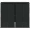 vidaXL Caja de Basura Caja 2 pcs Negro 65 x 80 x 115 cm Polietileno