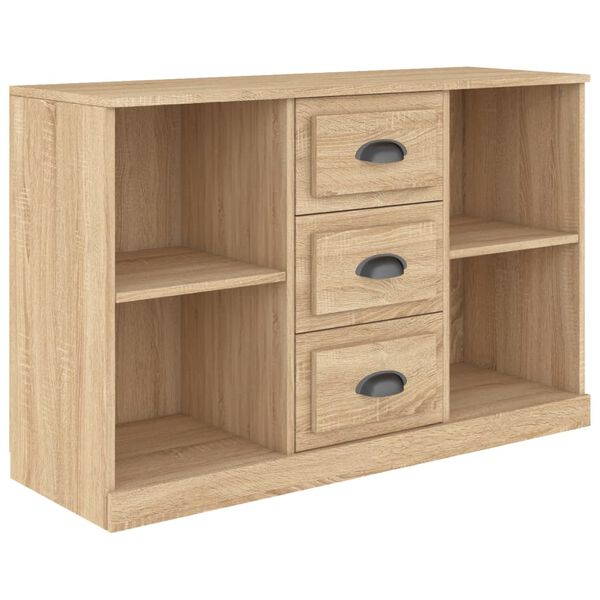 vidaXL Aparador madera contrachapada roble Sonoma 104,5x35,5x67,5 cm