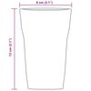 vidaXL Vasos 6 unidades 415 ml