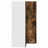vidaXL Mueble colgante con puerta Roble Ahumado y 57 x 57 x 100 cm