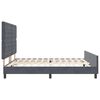 vidaXL Cama tipo Box Spring Gris oscuro 180 x 200 cm Terciopelo