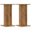 vidaXL Soportes de plantas 2 uds madera roble artisian 30x30x60 cm