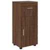 vidaXL Juego de muebles de ba&ntilde;o con caj&oacute;n TULUM Roble Marr&oacute;n