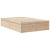 vidaXL Estructura de cama sin colch&oacute;n madera de pino maciza 120x200 cm