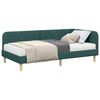 vidaXL Estructura de cama en esquina Verde oscuro 90 x 200 cm tela