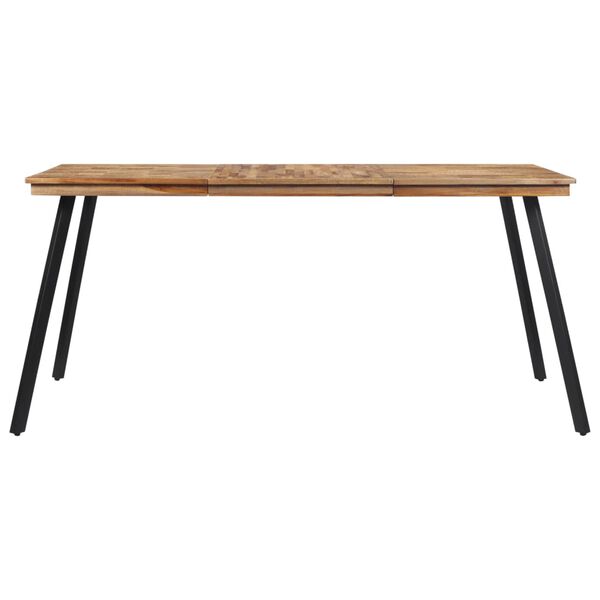 vidaXL Mesa de comedor madera maciza de teca 169x98,5x76 cm