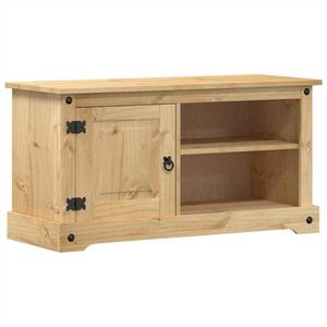 vidaXL Mueble de TV Corona madera maciza de pino 100x40x52 cm