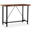 vidaXL Mesa de bar de madera maciza reciclada 150x70x107 cm