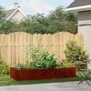 vidaXL Jardinera oxidada 200x80x40 cm acero corten