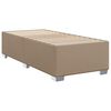vidaXL Cama box spring con colch&oacute;n cuero sint&eacute;tico capuchino 80x200 cm