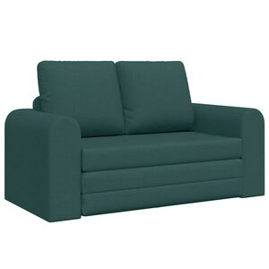 vidaXL Sof&aacute; cama Verde oscuro 148 x 71 x 83 cm tela