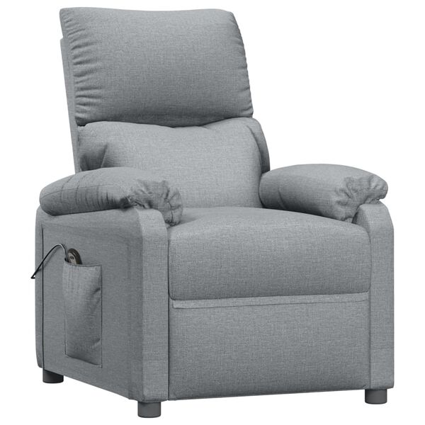 vidaXL Sill&oacute;n elevable tela gris claro