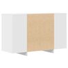 vidaXL Vitrina con cajón Blanco 120 x 41 x 75 cm Madera contrachapada