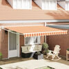 vidaXL Toldo Retr&aacute;ctil Amarillo y Naranja 400 x 300 cm