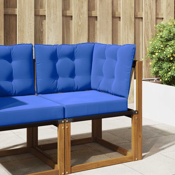 vidaXL Coj&iacute;n para sof&aacute; de exterior 3 pcs Tuquesa Poli&eacute;ster