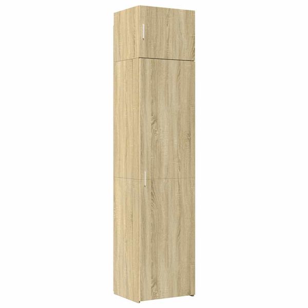 vidaXL Armario estrecho madera ingeniería roble Sonoma 50x42,5x225 cm