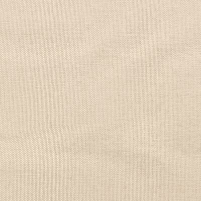 vidaXL Cama box spring con colchón tela color crema 200x200 cm