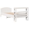 vidaXL Estructura de cama sin colch&oacute;n madera de pino blanca 90x200 cm