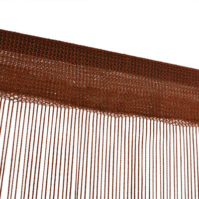 vidaXL Cortinas de flecos 2 piezas 100x250 cm marrón
