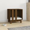 vidaXL Cama para perros madera maciza pino marr&oacute;n miel 50x40x52 cm