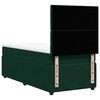 vidaXL Cama box spring con colch&oacute;n terciopelo verde oscuro 90x190 cm