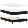 vidaXL Cama tipo Box Spring con colch&oacute;n Negro 120 x 200 cm tela