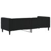 vidaXL Sof&aacute; cama sin colch&oacute;n terciopelo negro 80x200 cm