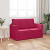 vidaXL Sof&aacute; cama 110cm Rojo vino Terciopelo
