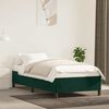 vidaXL Estructura de cama sin colch&oacute;n terciopelo verde oscuro 90x200cm