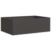 vidaXL Jardinera de acero laminado en fr&iacute;o negro 120x80x40 cm