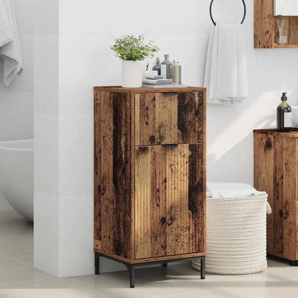 vidaXL Gabinete de Ba&ntilde;o con caj&oacute;n Madera Vieja 39,5 x 36 x 88 cm