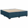 vidaXL Cama box spring con colch&oacute;n terciopelo azul 180x200 cm