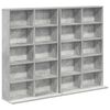 vidaXL Cabinet para CDs 2 uds. Gris Hormig&oacute;n 65 x 23,5 x 97,5 cm