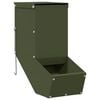 vidaXL Comedero para Conejos Verde Oliva 12,5 x 26 x 28,5 cm