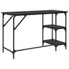 vidaXL Escritorio Roble Negro 120 x 50 x 75 cm Madera contrachapada
