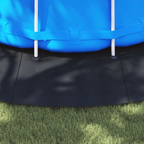 vidaXL Lona para el fondo de la piscina Negro &Oslash; 610 cm Tela no tejida