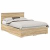 vidaXL Estructura de cama con caj&oacute;n Roble Sonoma 140 x 190 cm